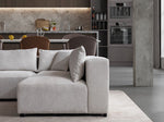 Canapé AZRA chenille blanc cassé.