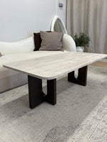 Table basse en travertin HIZIA